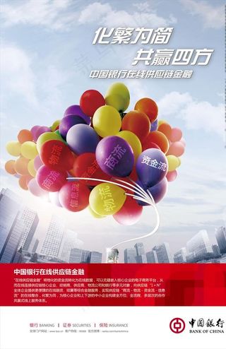 中国银行创意海报图片
