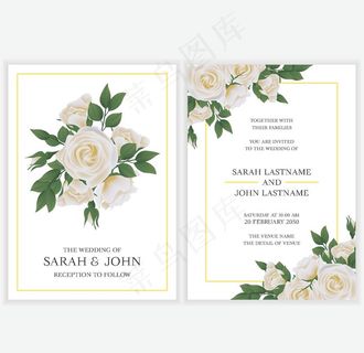 花卉邀请卡图片