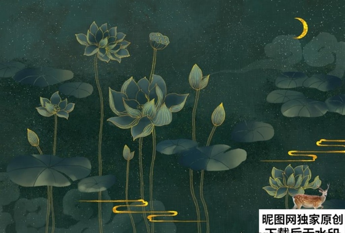 中式背景图片(3508X2480(DPI:300))psd模版下载
