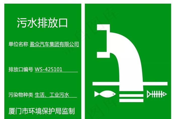 污水排放口图片psd模版下载