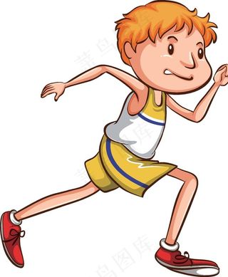卡通运动人物图片