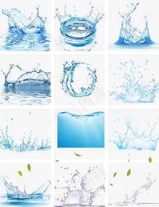 水花水浪流动水溅水花图片