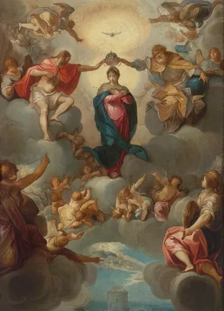 圣母玛丽娅的加冕图片