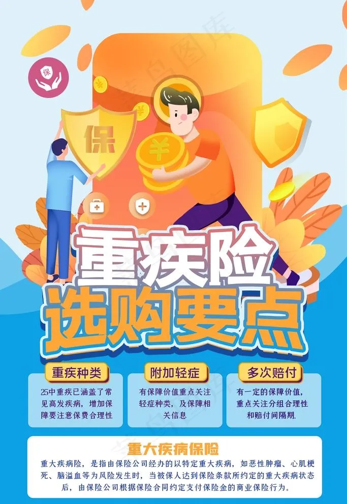 重疾险图片(3543X5315(DPI:300))psd模版下载