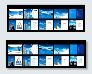 建设公司画册设计图片