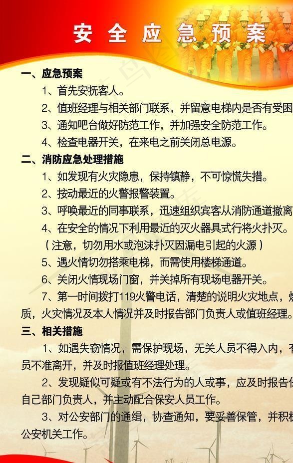 安全应急预案图片