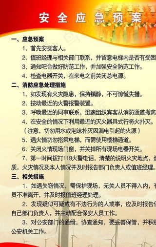 安全应急预案图片