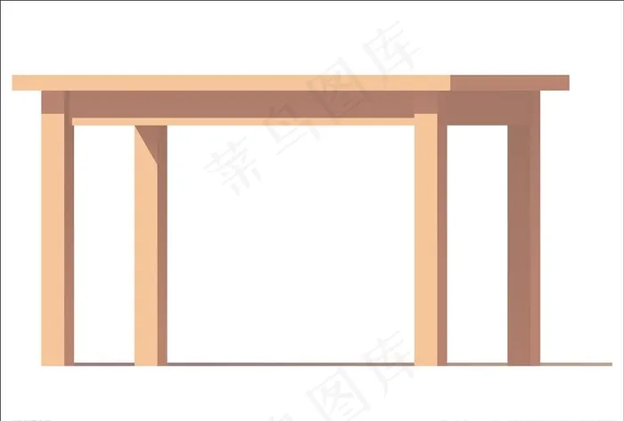 桌子图片cdr矢量模版下载