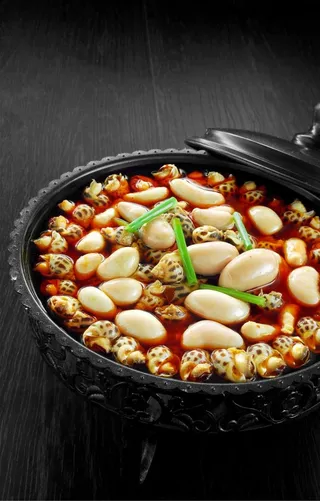 酒花螺煮鸡子图片