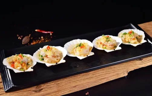 烤扇贝图片 烤扇贝图片