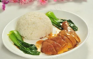 玫瑰豉油鸡饭图片