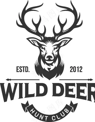 鹿头标志图片