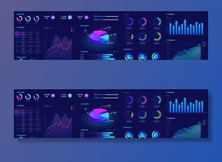 数据大屏可视化图表界面设计图片