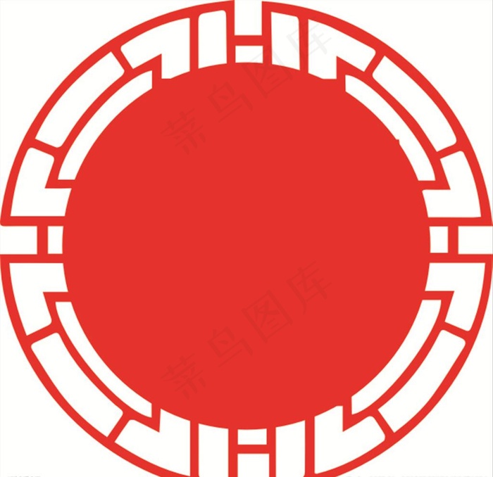 党建 圆形 雕刻 异形 花格图片cdr矢量模版下载