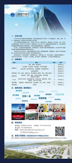 企业介绍 招聘展架图片