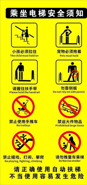 乘坐电梯须知图片