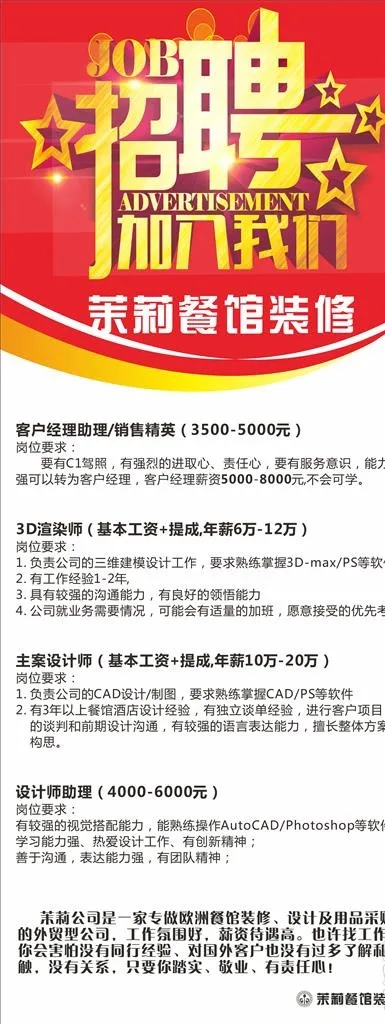 公司招聘海报PP海报图片
