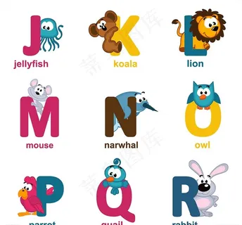 卡通幼儿学英语图片