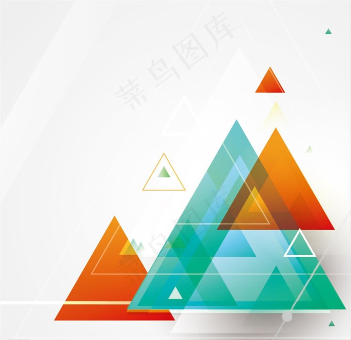 三角形海报素材图片