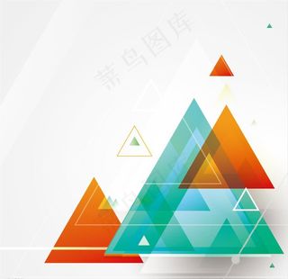 三角形海报素材图片