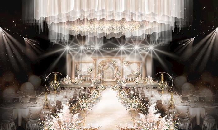 香槟色婚礼效果图图片