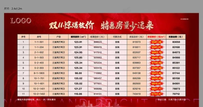 特价房图片ai矢量模版下载