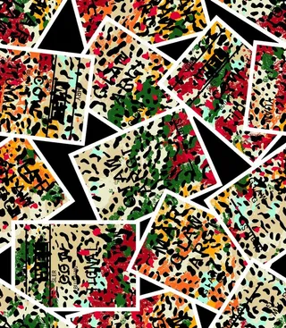 链条 豹纹 设计 大牌 图案图片