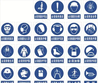 工厂工地警示标志图片