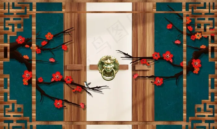 古典背景图片(9071X5669(DPI:72))psd模版下载
