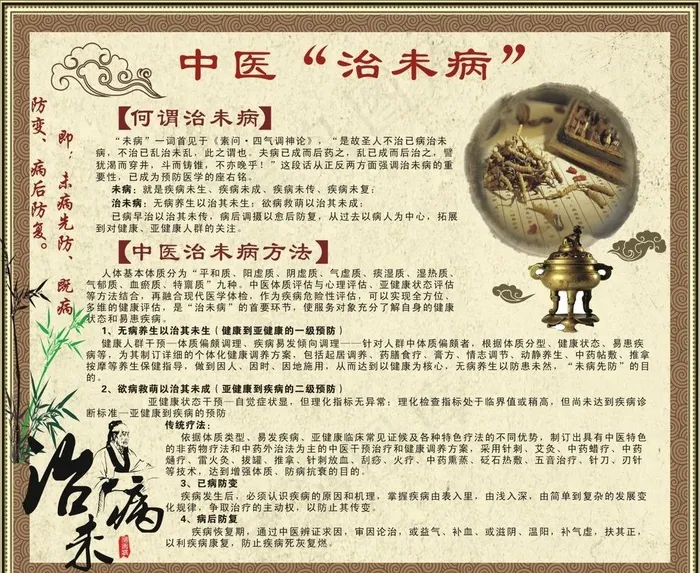 治未病图片(1200X1020)cdr矢量模版下载