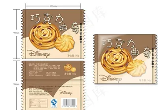 巧克力曲奇饼干包装袋图片