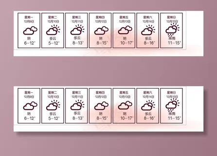 天气预报图标图片
