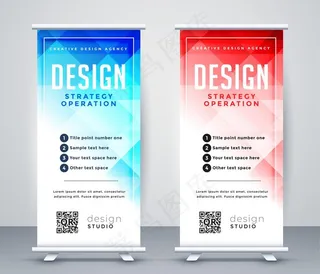 X展架易拉宝展示架设计模板矢量图片