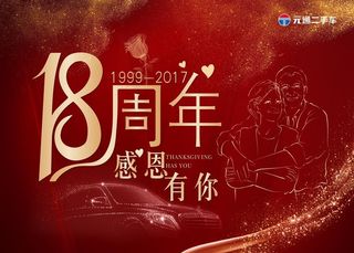 18周年感恩有你背景图片