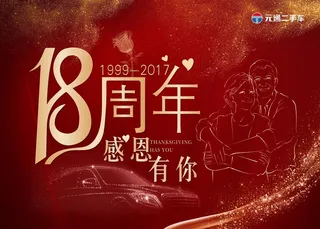 18周年感恩有你背景图片