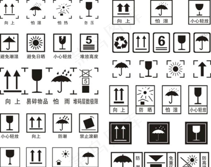 外箱标识图片cdr矢量模版下载