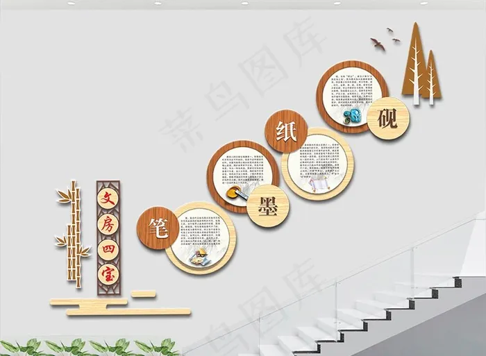 校园文化墙 中式文化墙 中国风图片(210X297)cdr矢量模版下载