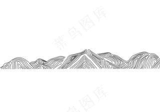 线条山图片