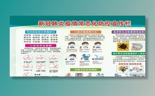 新冠肺炎疫情常态化防控宣传栏图片