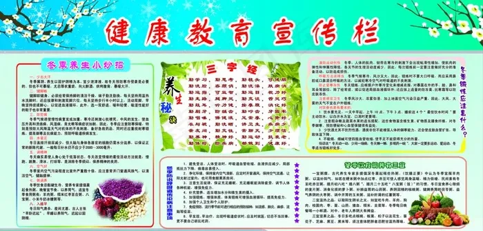 健康教育宣传栏图片(5896X3005(DPI:72))psd模版下载