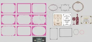 欧式花纹框图片