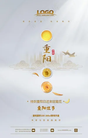 复古中国风重阳节海报图片