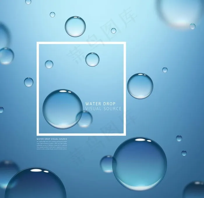 细胞水珠海报图片(4252X4252(DPI:300))psd模版下载