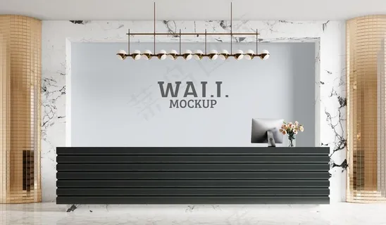 前台标志样机图片 前台标志样机图片