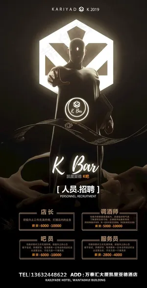 酒吧海报 招聘海报设计图片