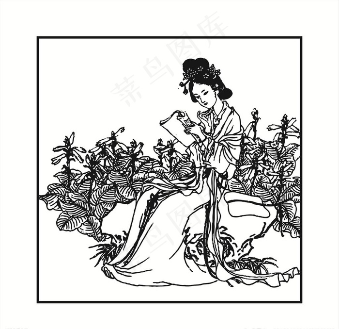 上官婉儿图片ai矢量模版下载