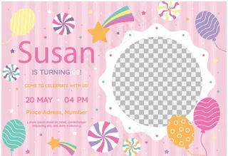 卡通邀请函图片