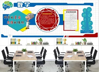 数学办公室文化墙图片