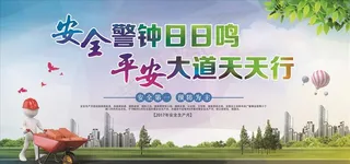 工地质量安全展板模板图片