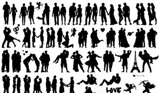 浪漫爱情矢量图图片